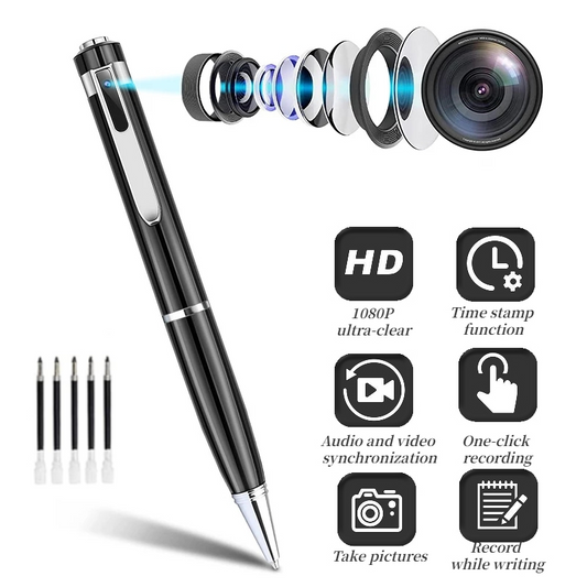 1080P HD Spy Pen – Video & Audio, USB Rechargeable
